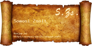 Somosi Zsolt névjegykártya