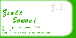 zsolt somosi business card